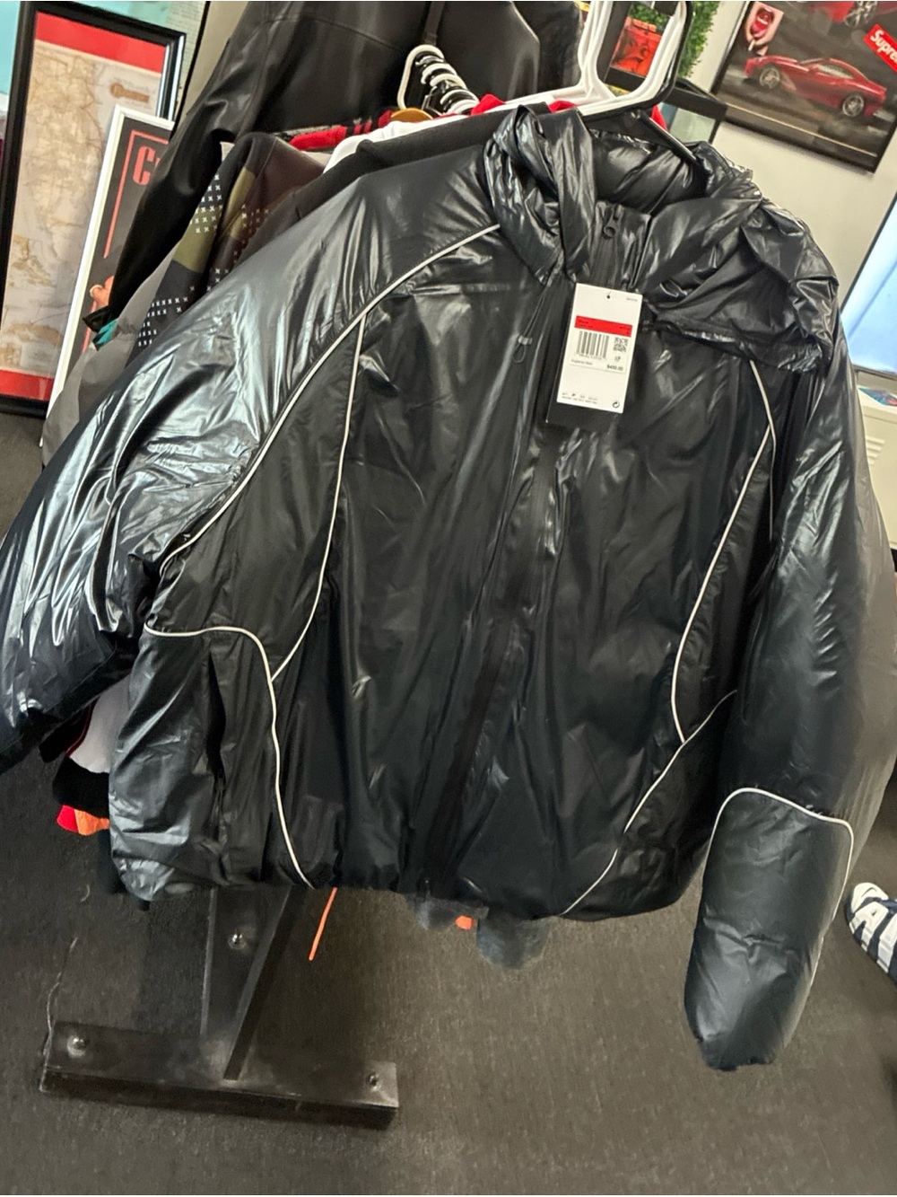 Nike Tech Black Anthracite Bubble Down Men's Jacket Sz Large (II3869-010) $450